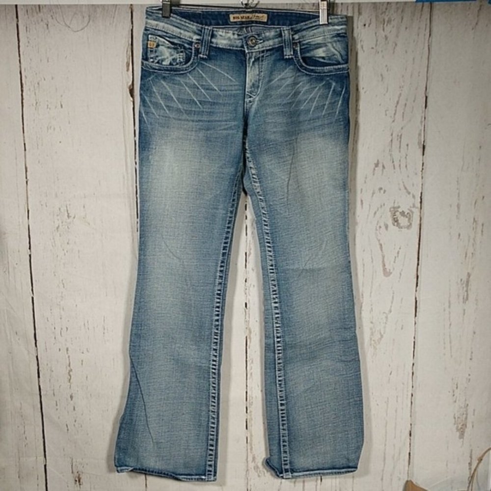 Big Star Casey K Low-Rise Boot Cut Jeans 30 Long